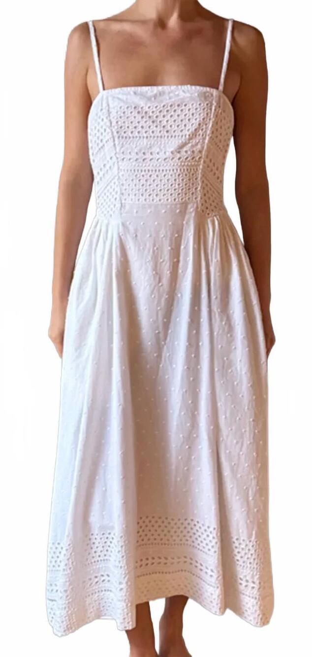 NEW CIAO LUCIA linnea dress in white